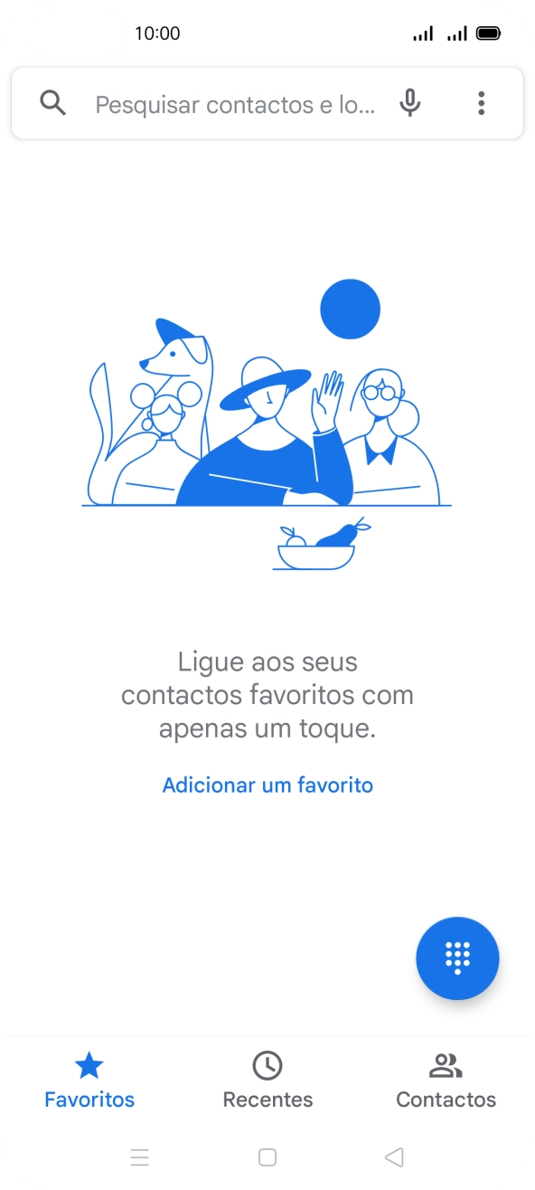 Prima o ícone de menu.