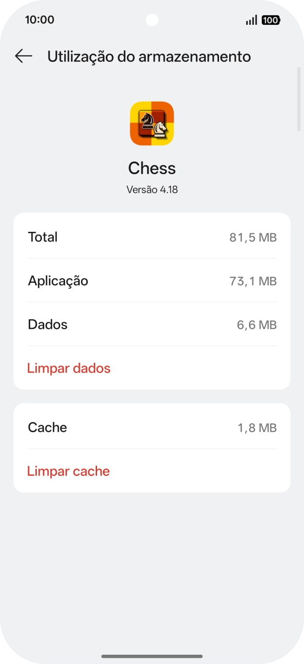 Prima Limpar cache.