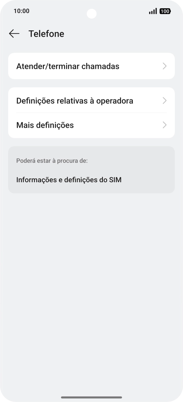 Prima Definições relativas à operadora.