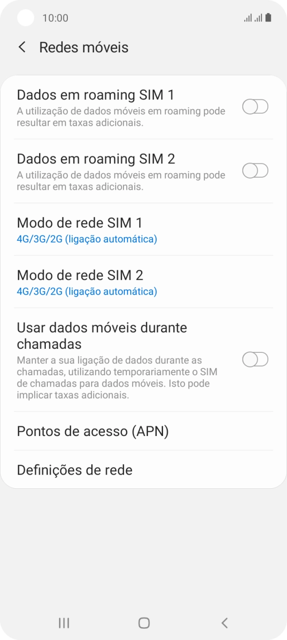 Prima Pontos de acesso (APN).