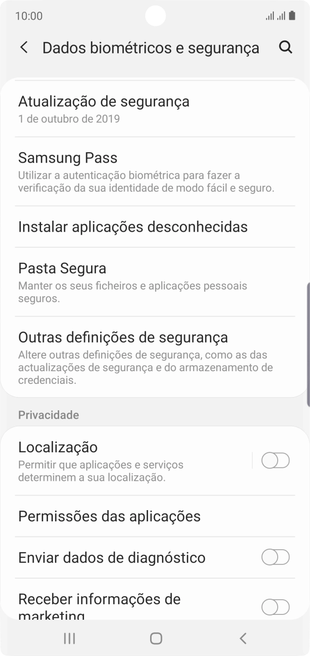 Prima Outras definições de segurança.