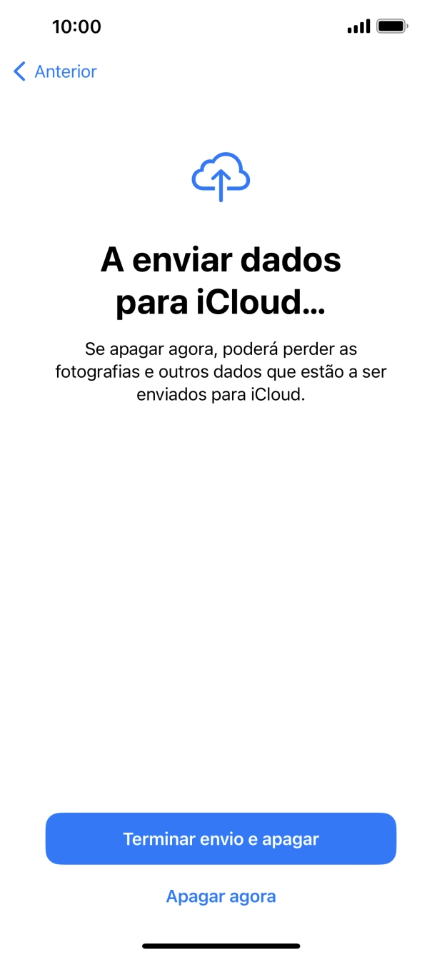 Prima Apagar agora.