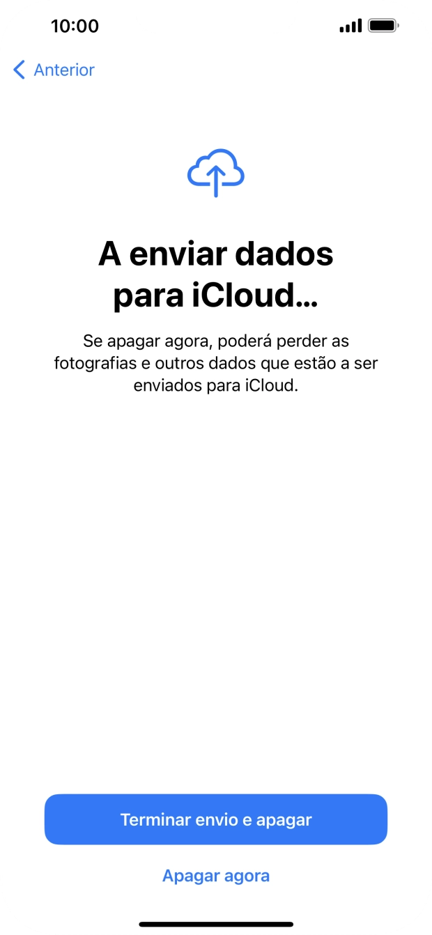 Prima Apagar agora.