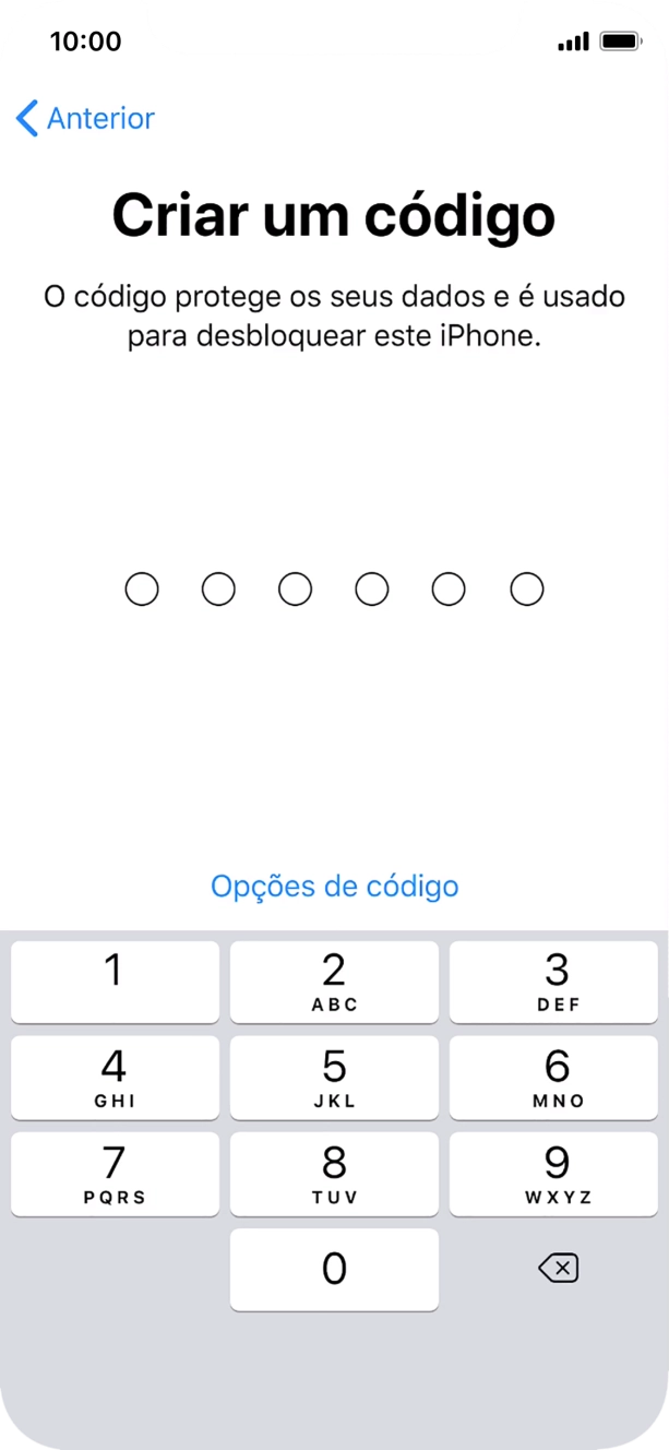 Prima Opções de código.