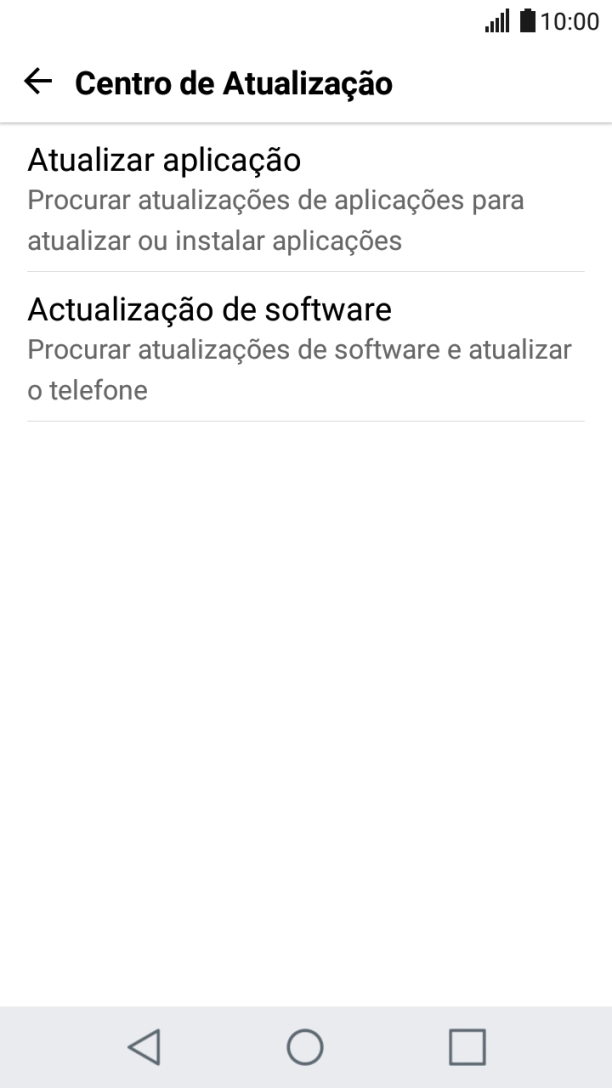 Prima Actualização de software.