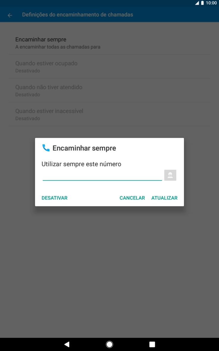 Prima DESATIVAR.