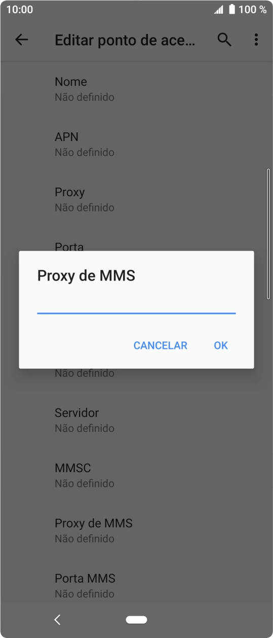 Introduza iproxy.vodafone.pt e prima OK.