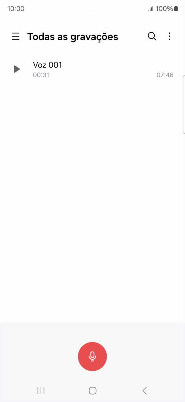 Crie uma nova gravação ou abra uma gravação guardada previamente.