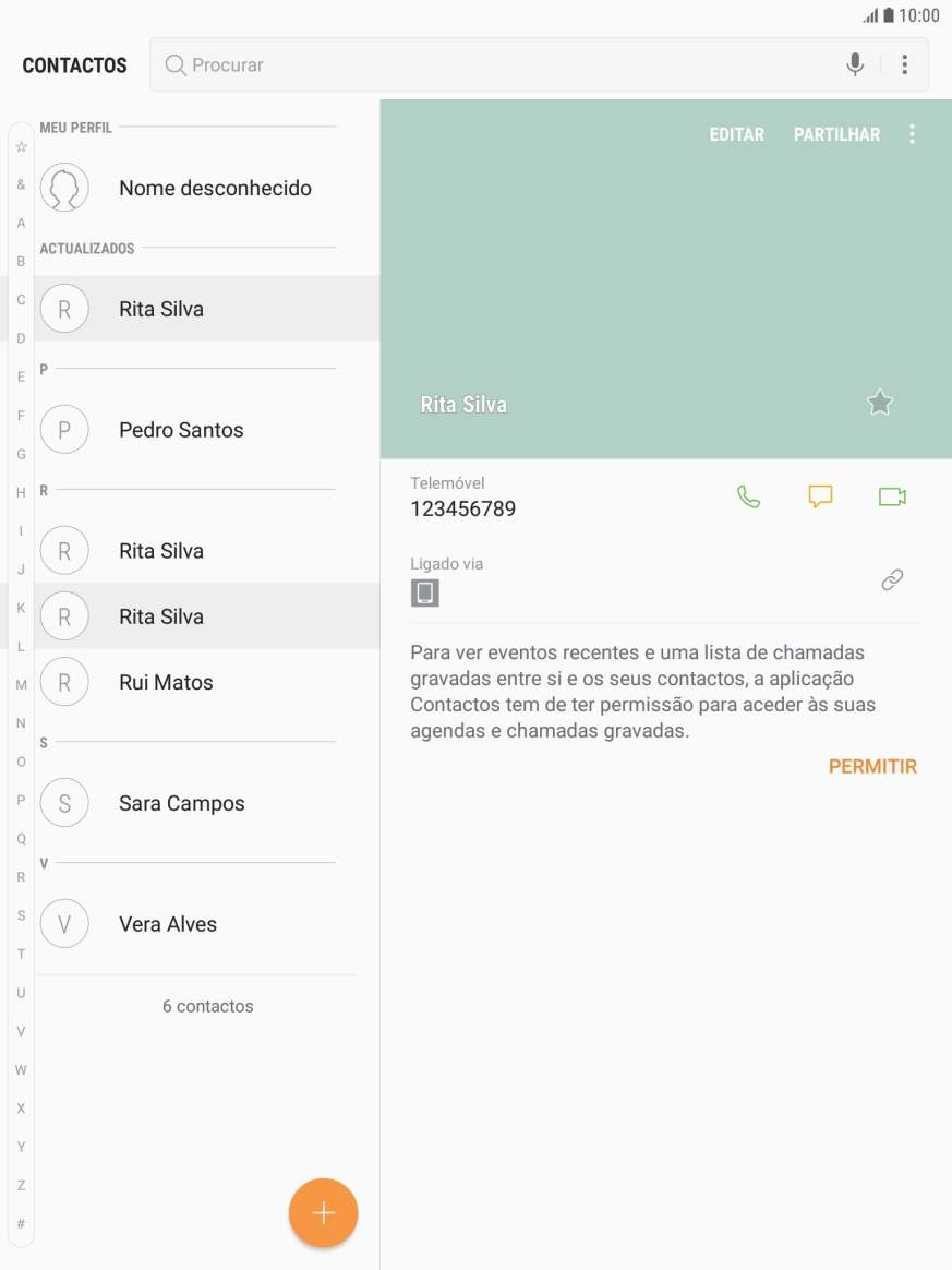 Prima a tecla de início para terminar e voltar ao ecrã inicial.