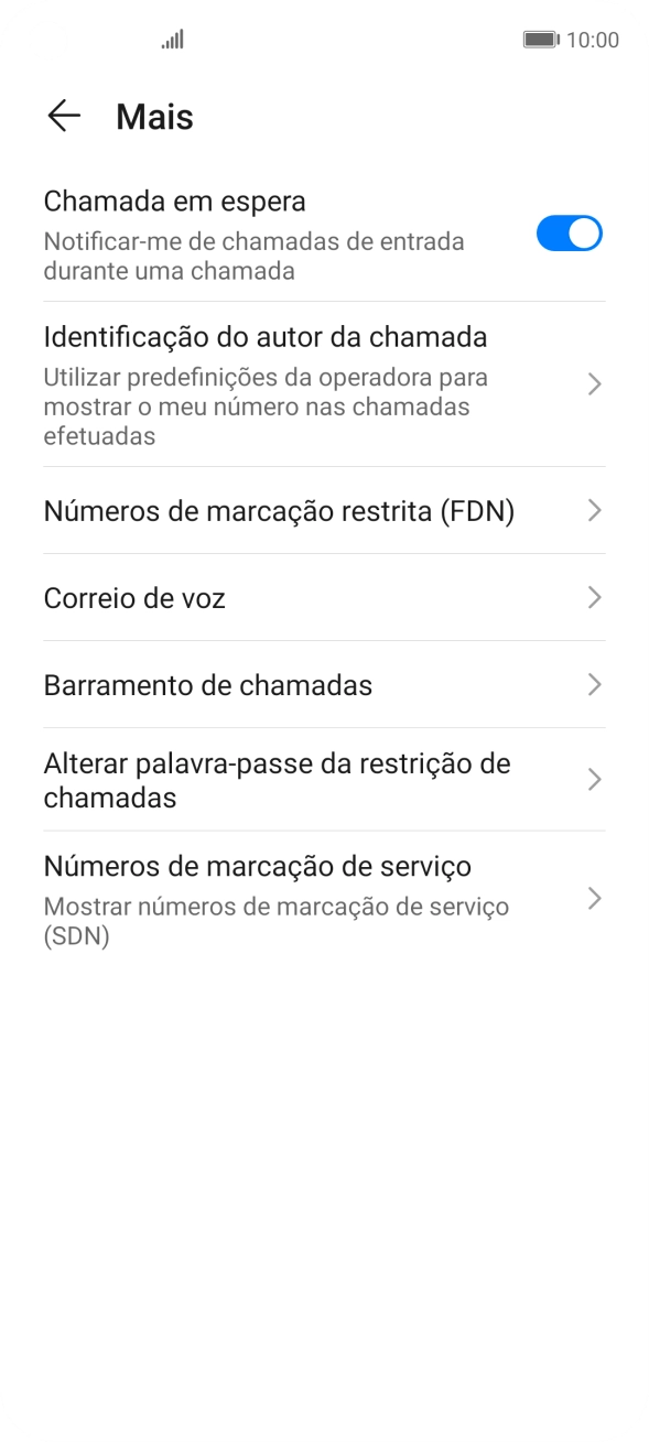 Prima Correio de voz.