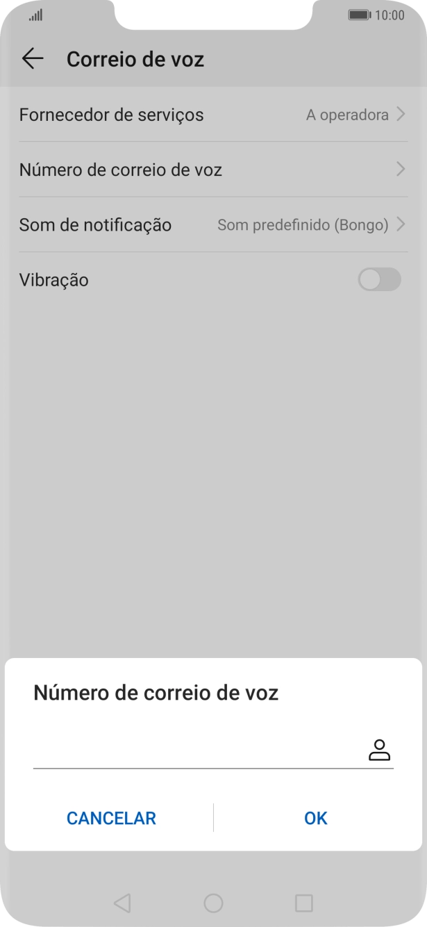Introduza 123 e prima OK.
