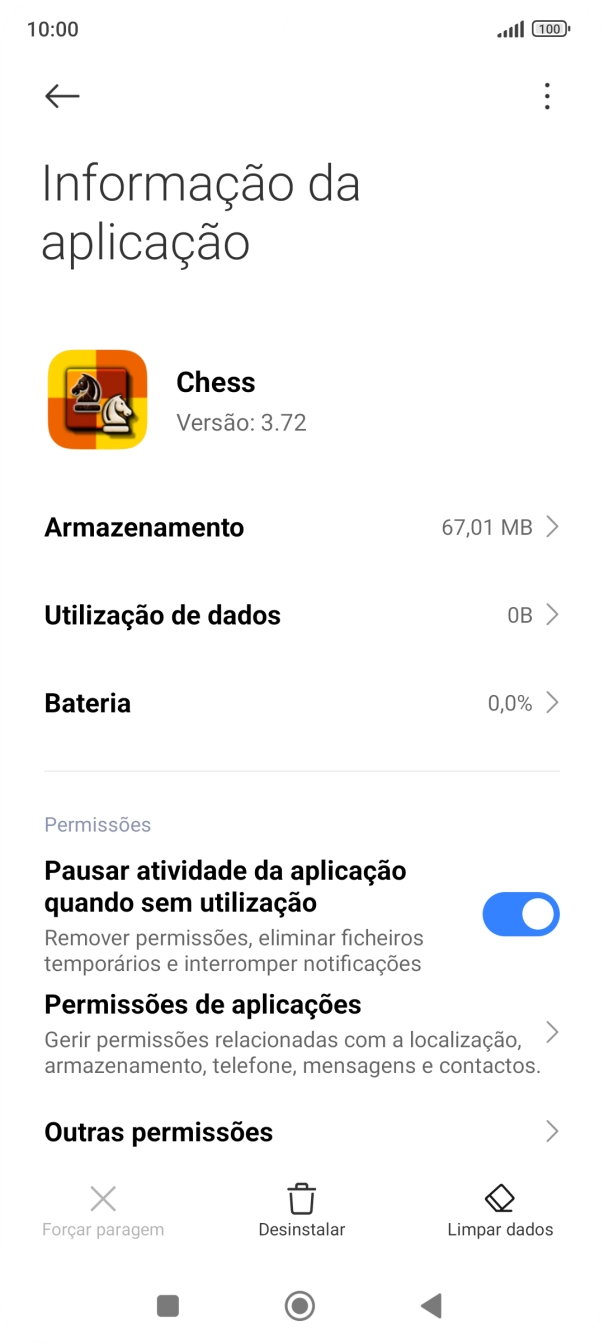 Prima Limpar dados.