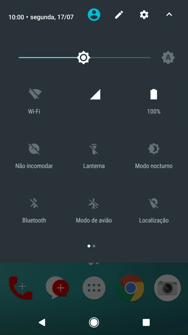 Prima Modo de avião para ativar ou desativar a função.