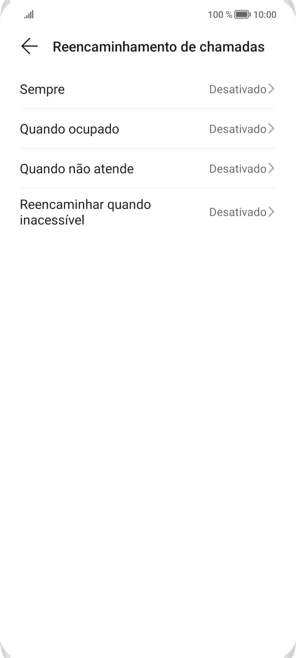 Prima o tipo de desvio pretendido.