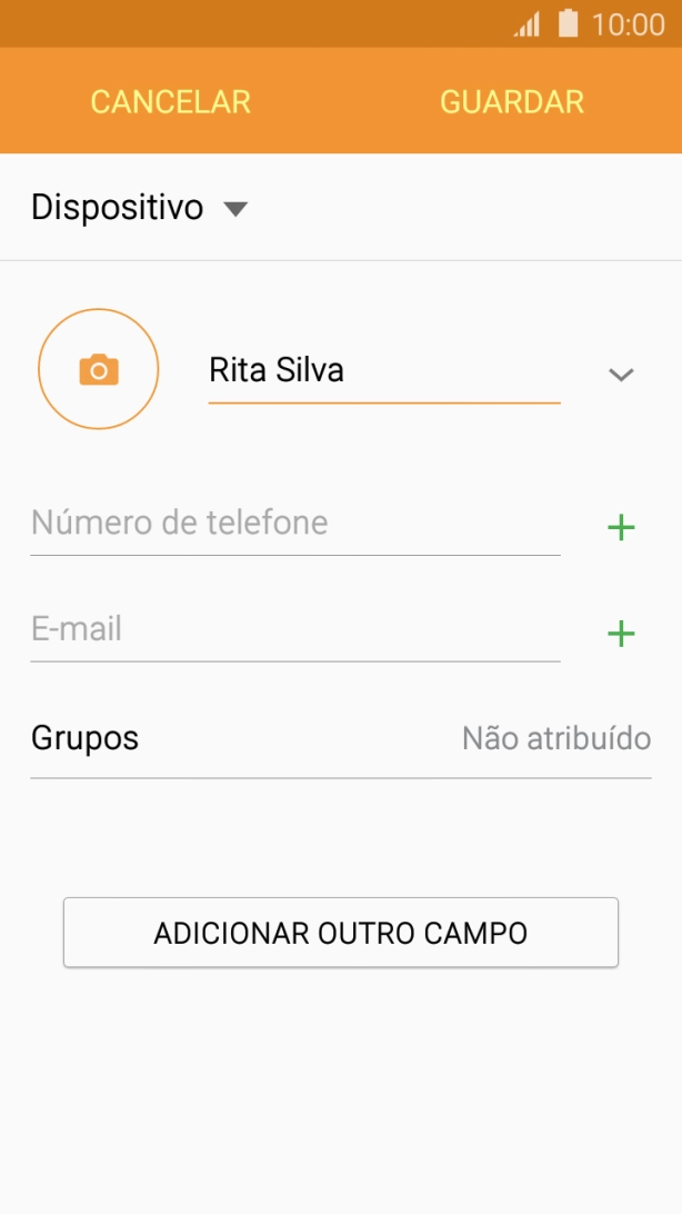 Prima Número de telefone e introduza o número de telefone pretendido.