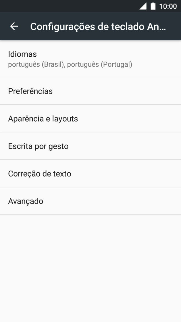 Prima Correção de texto.