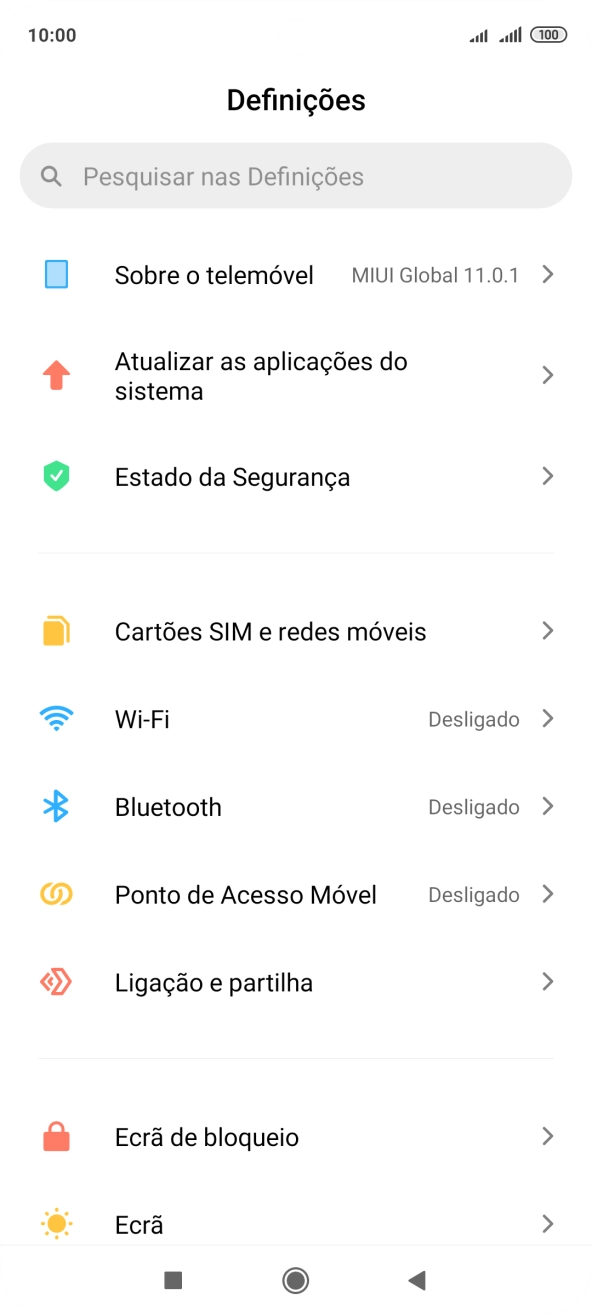 Prima Sobre o telemóvel.