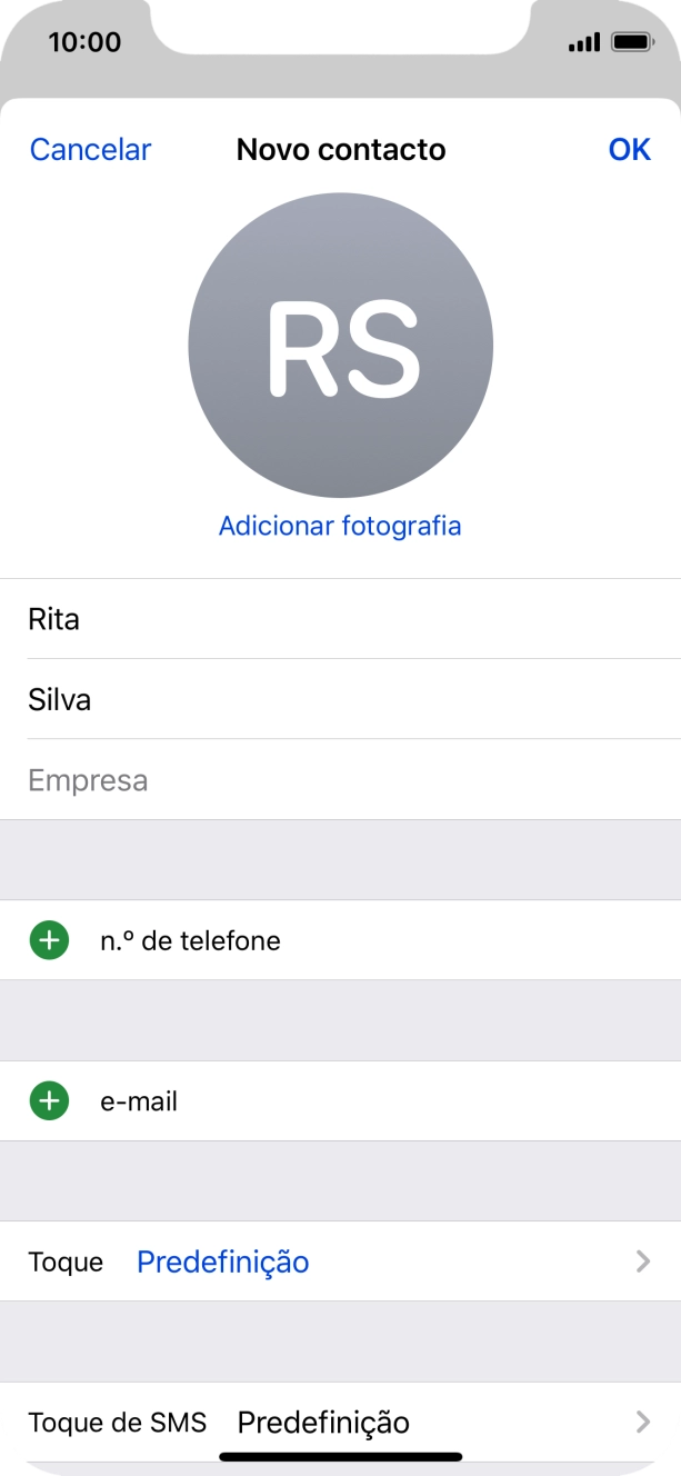 Prima n.º de telefone.