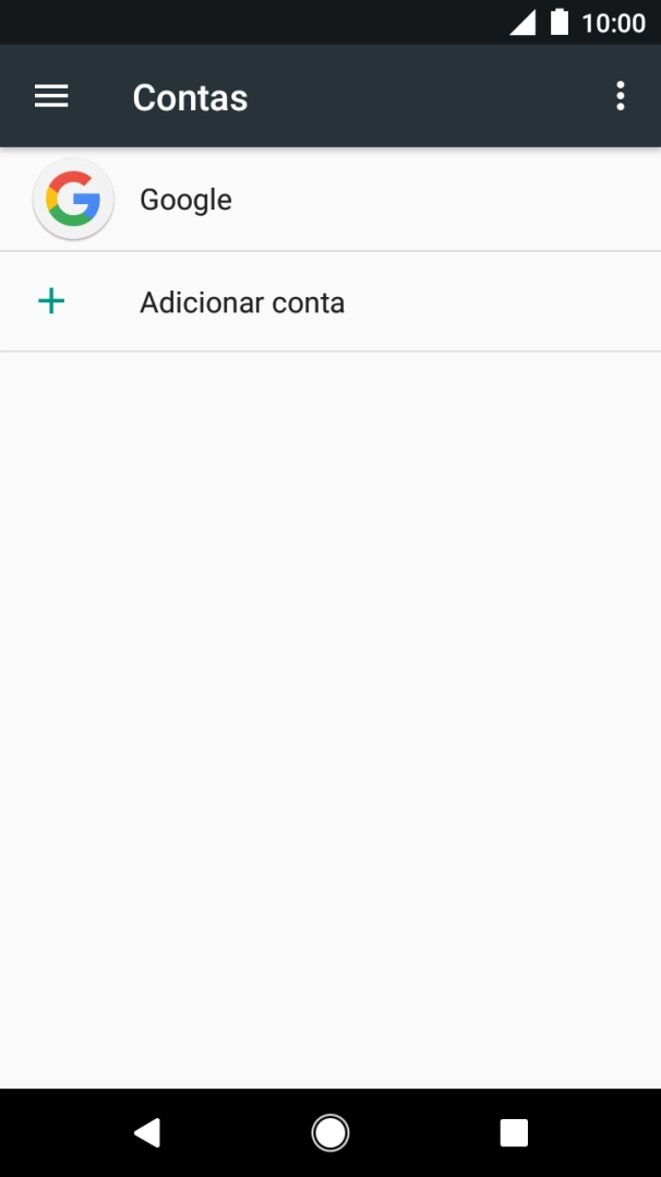 Prima Adicionar conta.