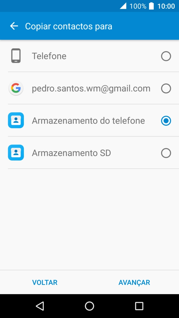 Prima AVANÇAR.