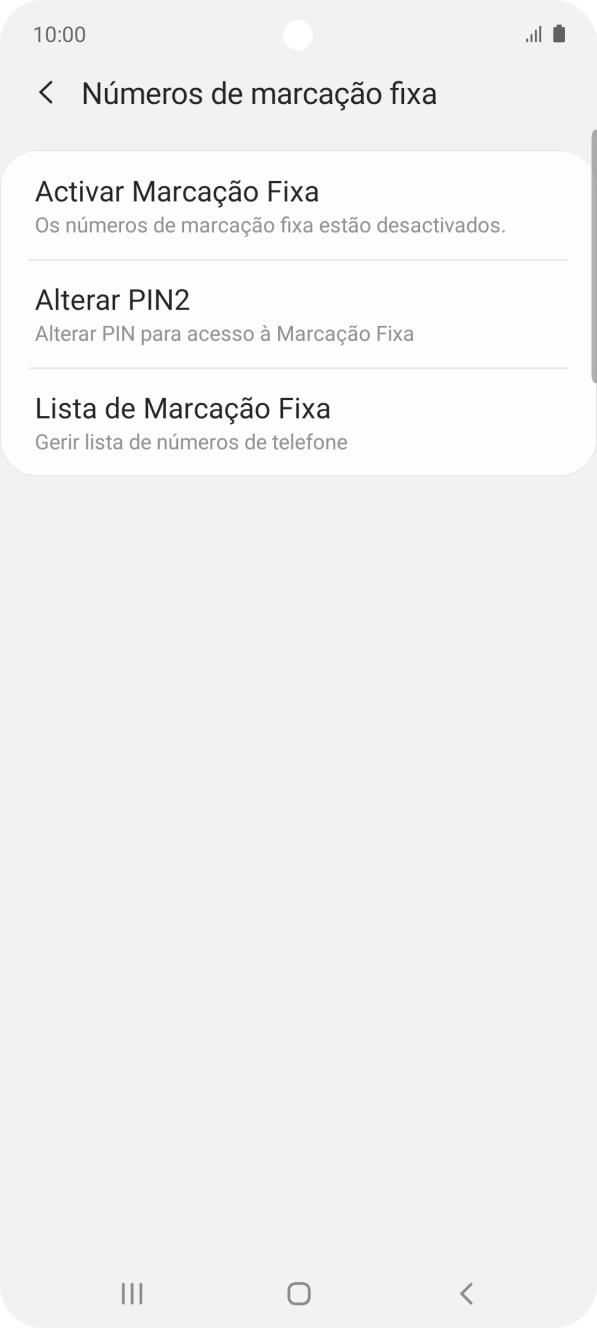 Prima Activar Marcação Fixa.