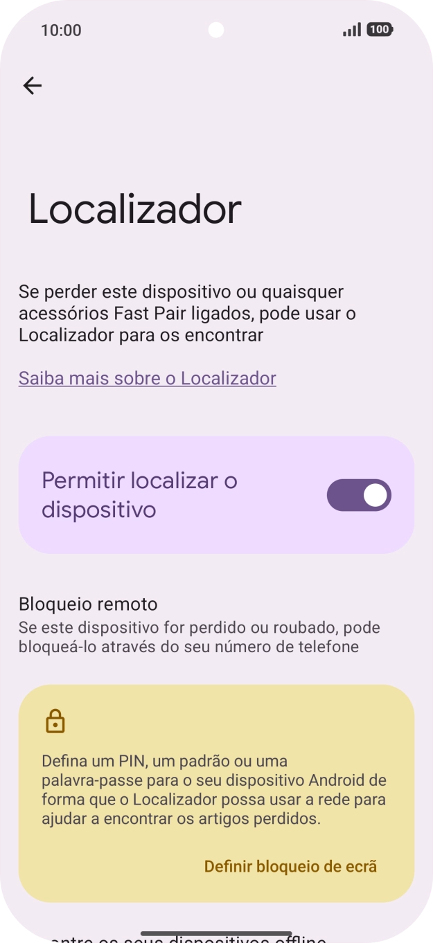 Para voltar ao ecrã inicial, deslize o dedo de baixo para cima a partir da base do ecrã.