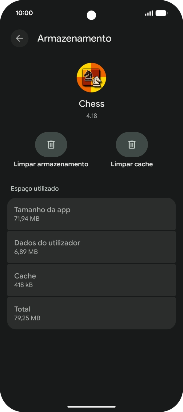 Prima Limpar cache.