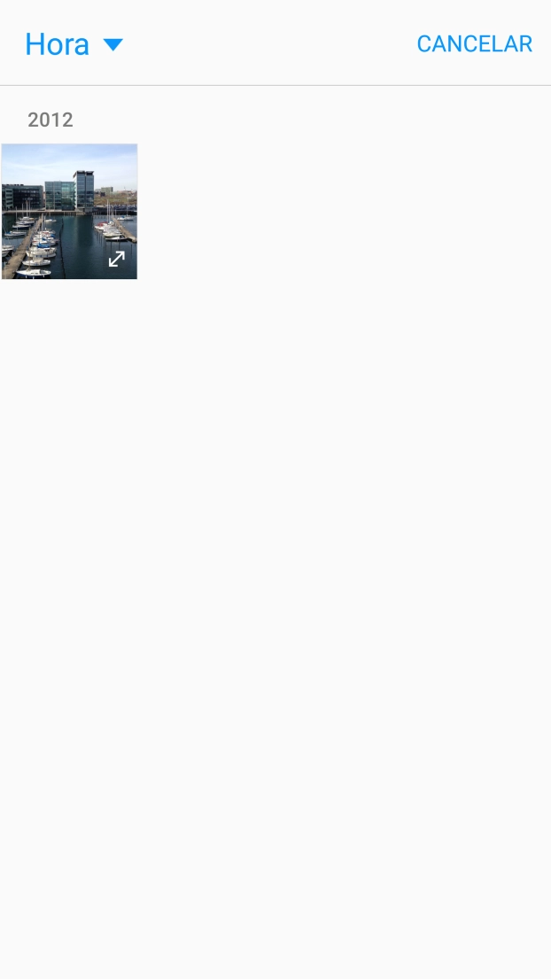 Prima a lista suspensa no topo esquerdo.