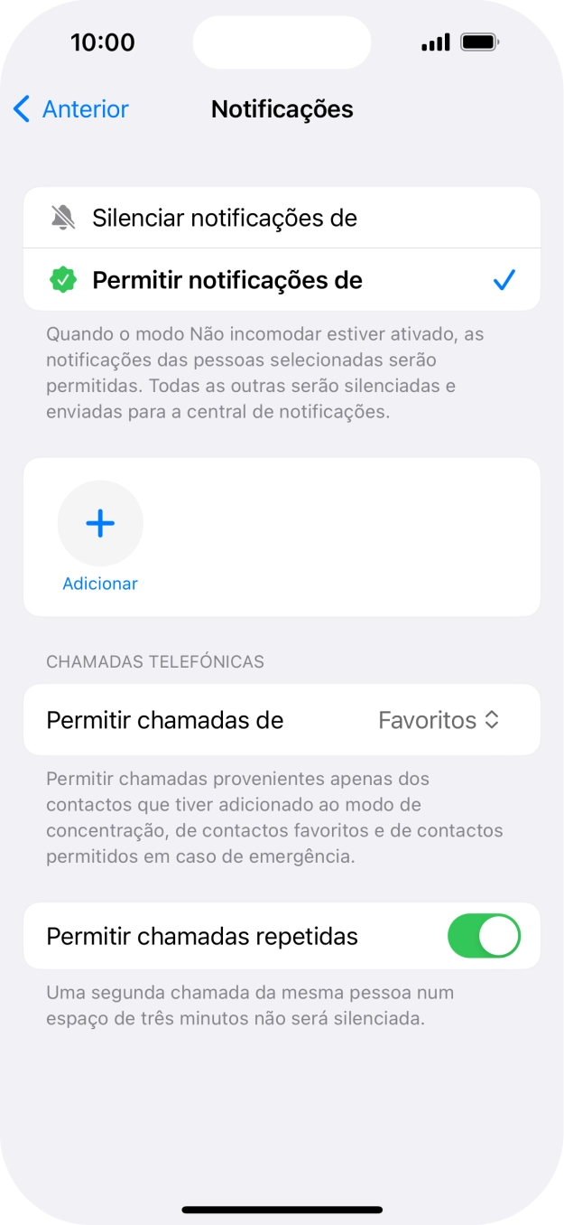 Prima a seta para a esquerda.