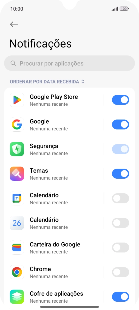 Prima a app pretendida.