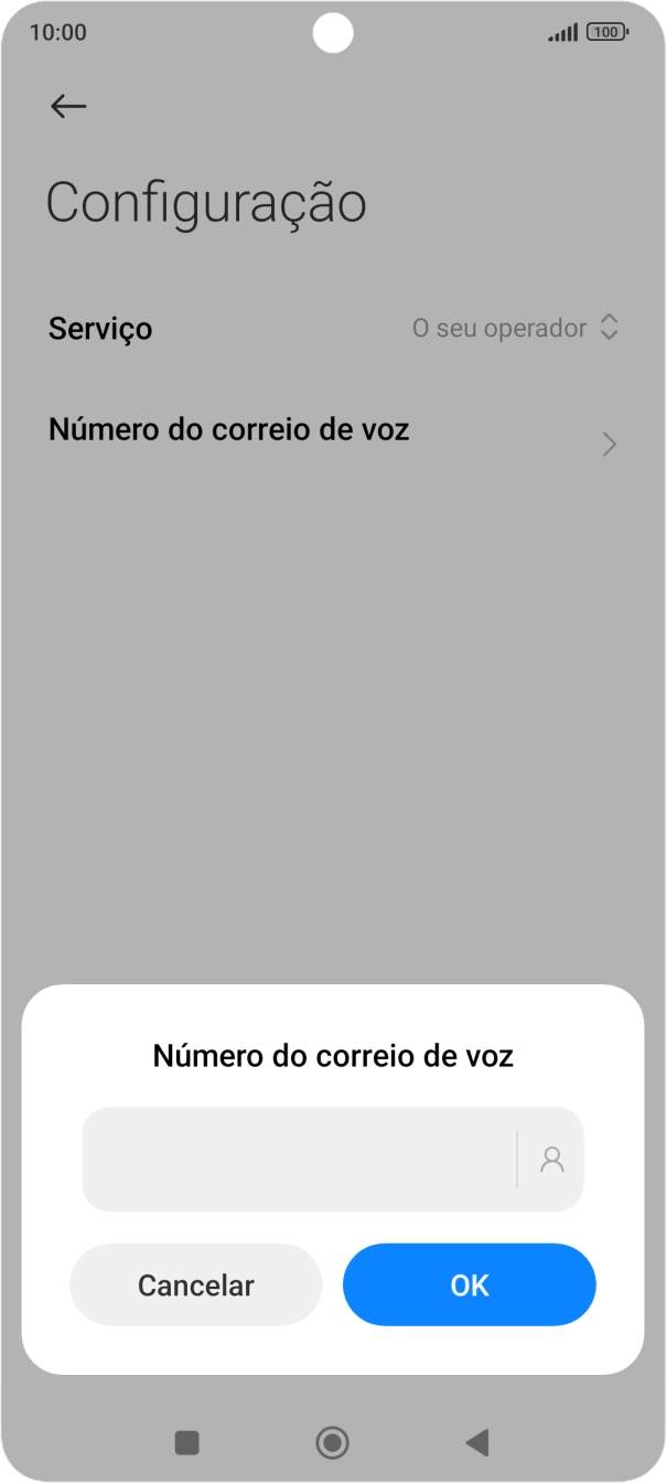 Introduza 123 e prima OK.