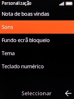 Escolha Sons.