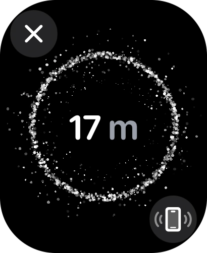 Siga as indicações no ecrã para encontrar o seu telefone.