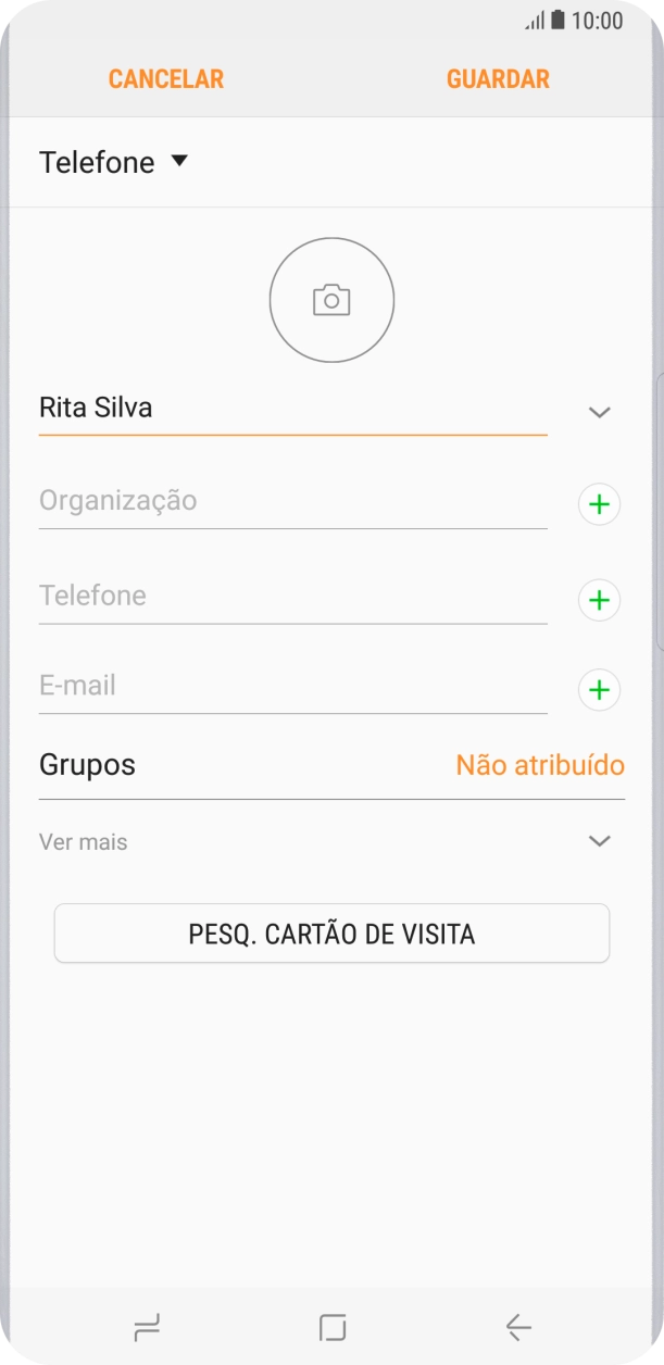 Prima Telefone e introduza o número de telefone pretendido.
