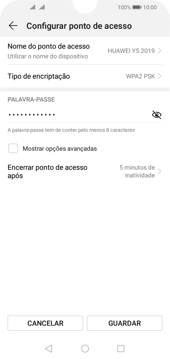 Prima Nome do ponto de acesso.