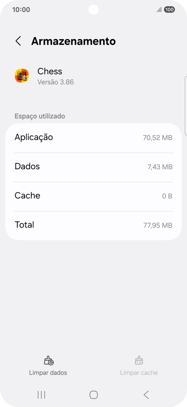 Prima a tecla de início para terminar e voltar ao ecrã inicial.
