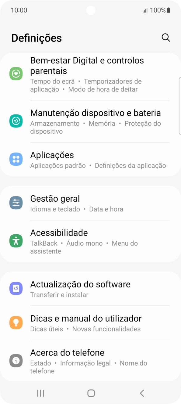 Prima Actualização do software.