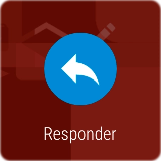 Prima o ícone de resposta para ativar o comando por voz.