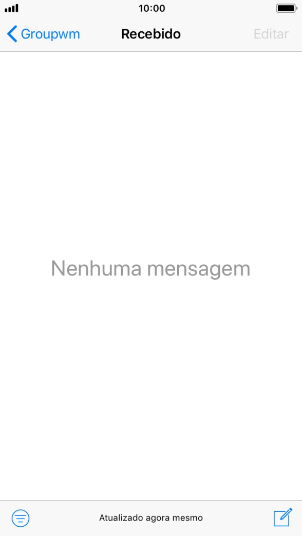 Prima o ícone de novo e-mail.