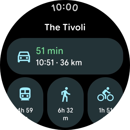 Prima o meio de transporte pretendido.