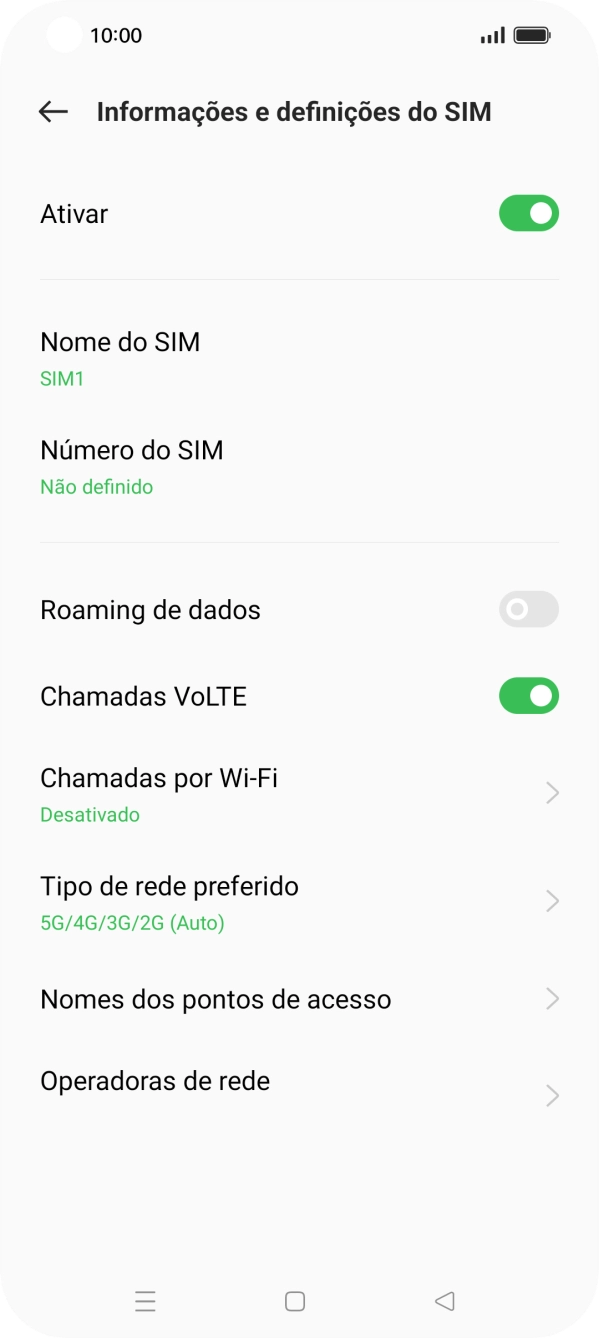 Prima Nomes dos pontos de acesso.