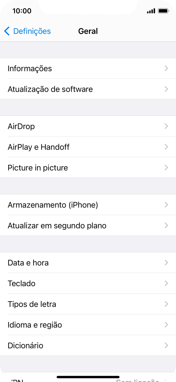 Prima Data e hora.