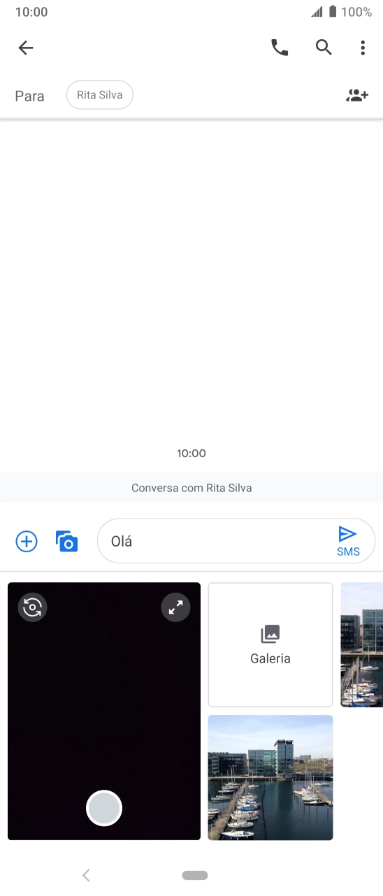 Prima Galeria e vá até à pasta pretendida.