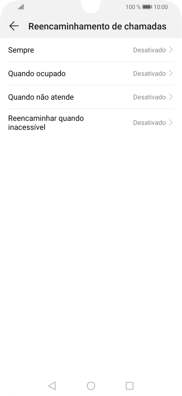 Prima o tipo de desvio pretendido.