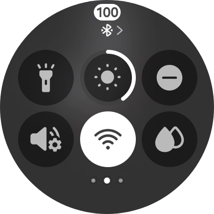 Prima o ícone de Wi-Fi para ativar ou desativar a função.