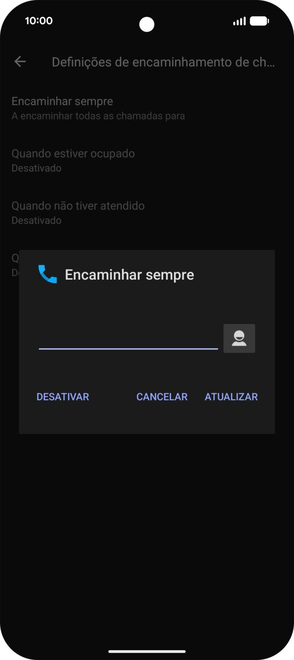 Prima DESATIVAR.