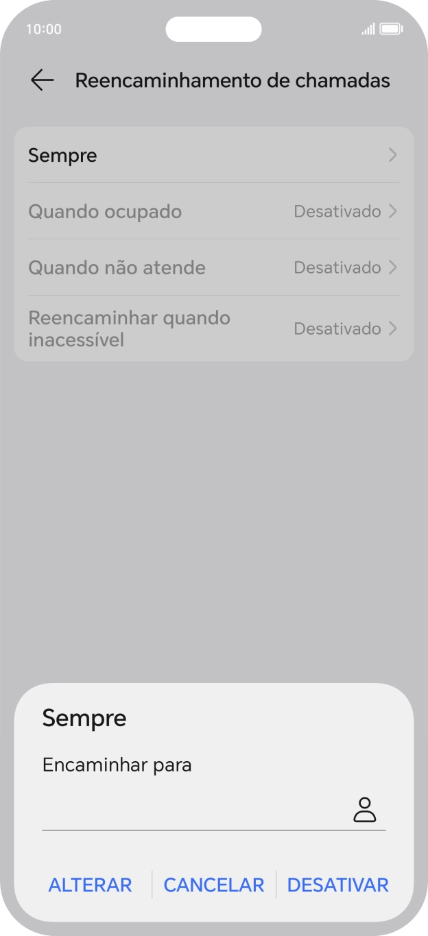 Prima DESATIVAR.