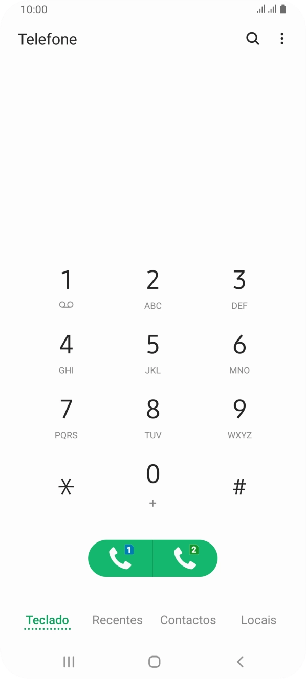 Prima o ícone de menu.