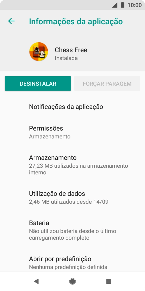 Prima Notificações da aplicação.