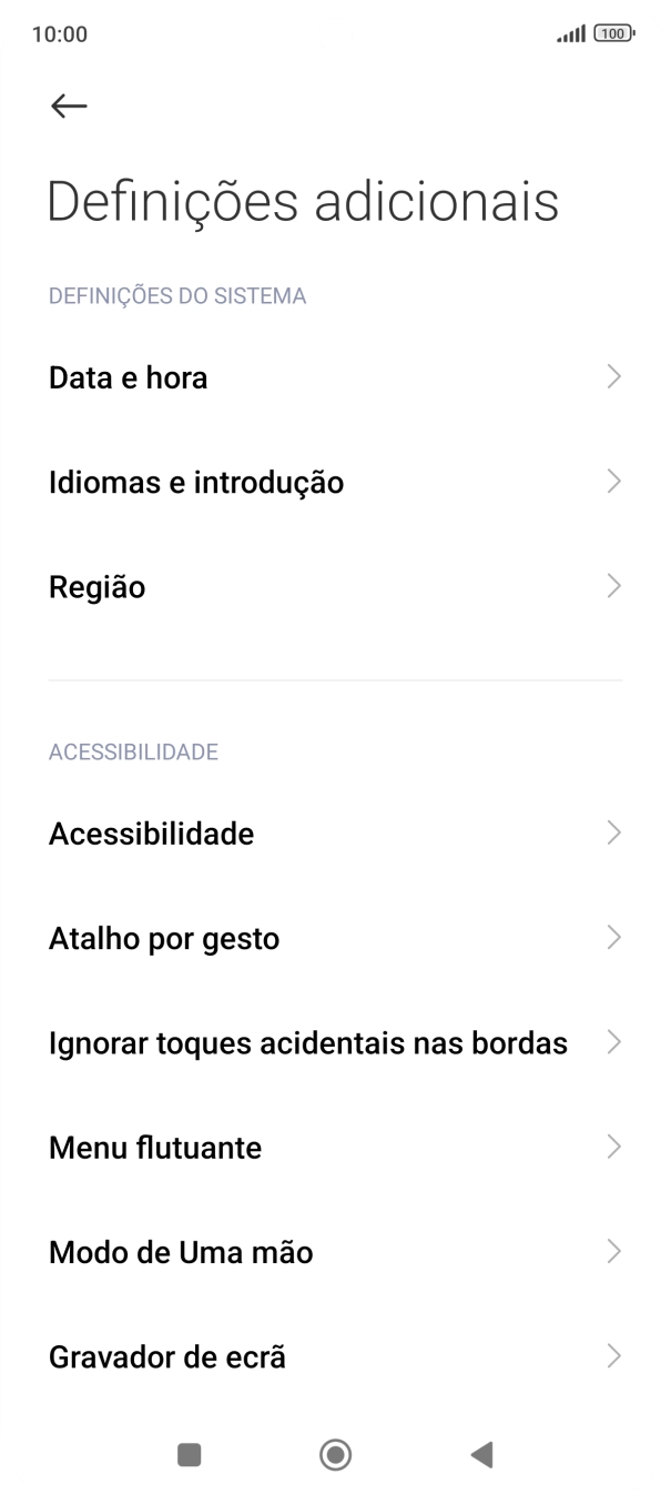Prima Data e hora.